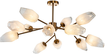 Люстра потолочная на штанге Boccio V000005 (13003/12C Brass)