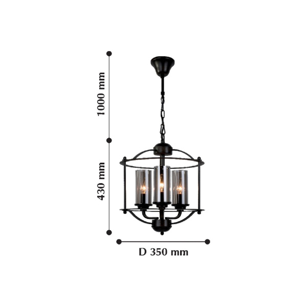 картинка Подвесной светильник Kiara 2057-3P от магазина BTSvet