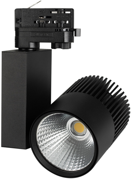 Трековый светильник светодиодный LGD-ARES-4TR-R100-40W Warm3000 (BK, 24 deg) (Arlight, IP20 Металл, 3 года) 026375