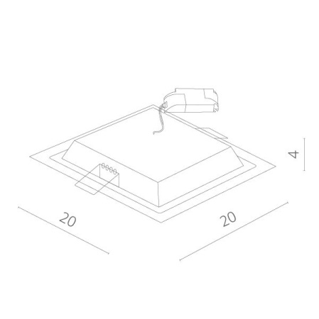 картинка Встраиваемый светодиодный светильник Raggio A4018PL-1WH от магазина BTSvet