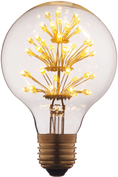 Светодиодная ретро лампочка Эдисона груша E27 3W G8047LED