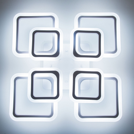 картинка Потолочная люстра светодиодная с пультом и управлением смартфоном регулировкой цветовой температуры и яркости RGB Марсель Смарт CL232A180E от магазина BTSvet