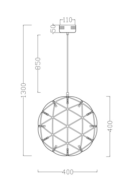 картинка Подвесной светильник светодиодный Amber FR5099PL-L21CH от магазина BTSvet
