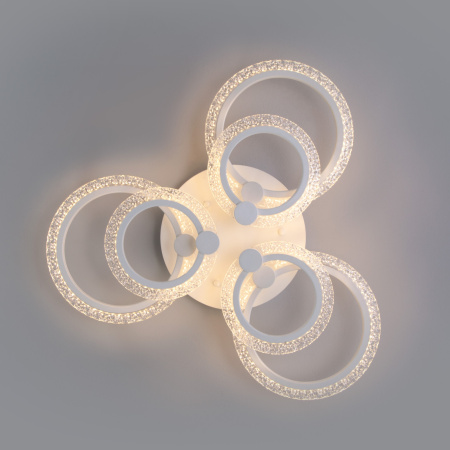 картинка Потолочная люстра светодиодная с пультом регулировкой цветовой температуры и яркости ночным режимом Wellen 90226/6 от магазина BTSvet