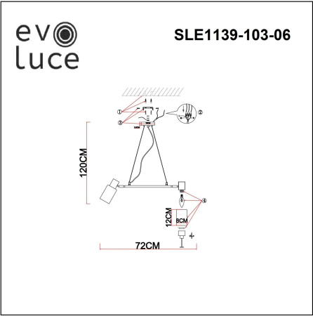 картинка Подвесная люстра Gessi SLE1139-103-06 от магазина BTSvet