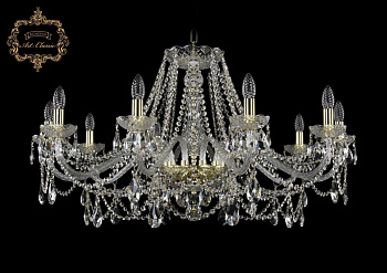 Хрустальная подвесная люстра 11.25.10.360.Gd.Sp