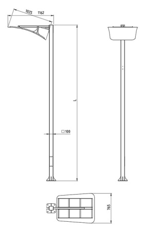 картинка Наземный светильник светодиодный Sky 560-41/w-50 IP65 от магазина BTSvet