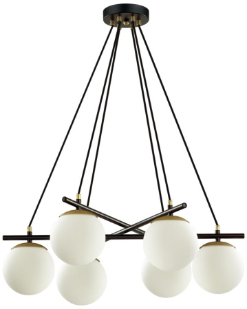 Подвесная люстра Randi 5212/6 черный, золотой E27 6*60W