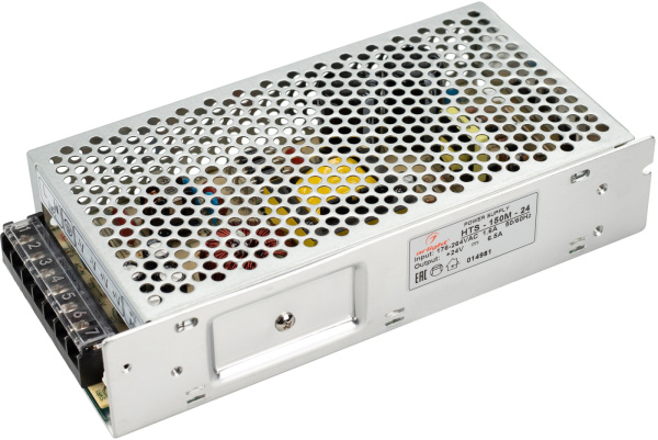 Блок питания HTS-150M-24 (24V, 6.5A, 150W) (Arlight, IP20 Сетка, 3 года) 014981