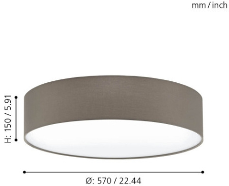 картинка Настенно-потолочный светильник Pasteri 97612 от магазина BTSvet