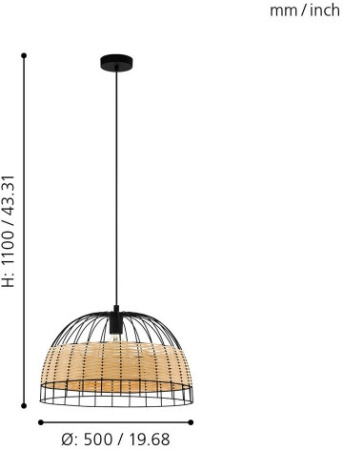 картинка Подвесной светильник Anwick 43312 от магазина BTSvet