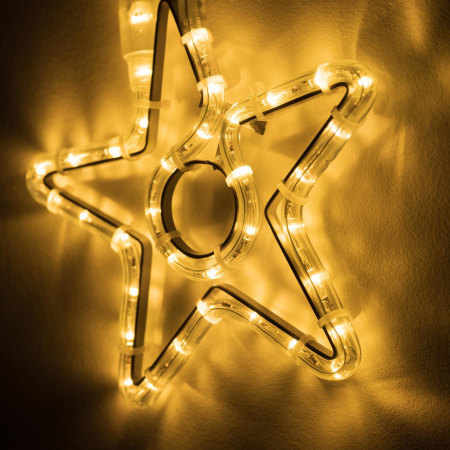 картинка Световая фигура светодиодная ARD-STAR-M4-200x220-36LED Warm (230V, 2.5W) (Ardecoled, IP65) 034250 от магазина BTSvet