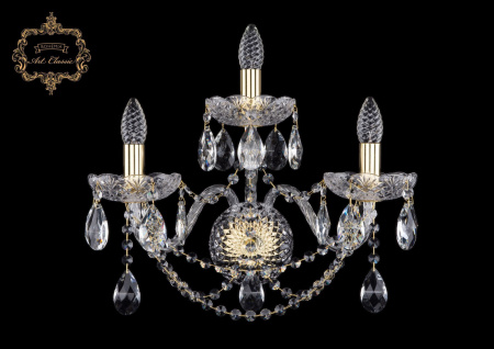 Хрустальное бра 10.11.2+1.195.XL.Gd.Sp