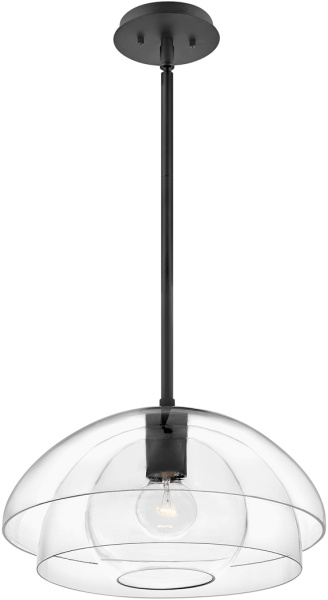 Потолочная люстра на штанге Lotus QN-LOTUS-P-BLK