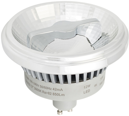 Лампа AR111-FORT-GU10-12W-DIM Day4000 (Reflector, 24 deg, 230V) (Arlight, Металл) 026879