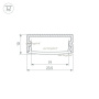 картинка Профиль ARH-WIDE-H10-2000 ANOD (Arlight, Алюминий) 016142 от магазина BTSvet