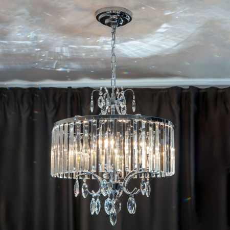 картинка Люстра подвесная хрустальная Хром Инга CL335161 от магазина BTSvet