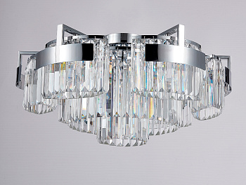 Потолочная люстра хрустальная 4356+3/PL chrome
