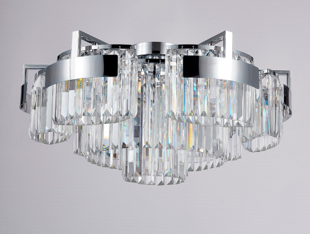 Потолочная люстра хрустальная 4356+3/PL chrome