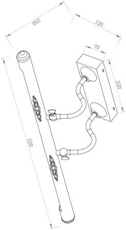 картинка Подсветка для картин светодиодный Oculus MIR014WL-L10G3K от магазина BTSvet