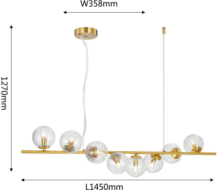картинка Подвесной светильник Elica 4056-8P от магазина BTSvet