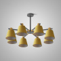 картинка Потолочная люстра на штанге NATURA A YELLOW 8 от магазина BTSvet