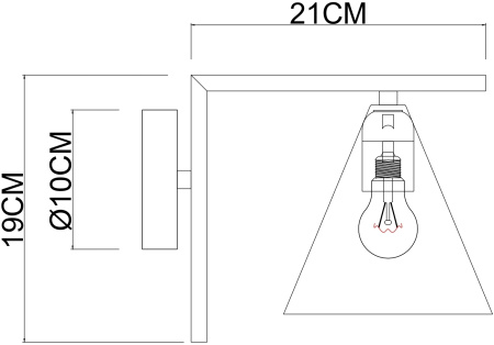 картинка Бра Jacob A7029AP-1BK от магазина BTSvet