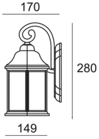 картинка Настенный светильник уличный Saiph 341244 от магазина BTSvet
