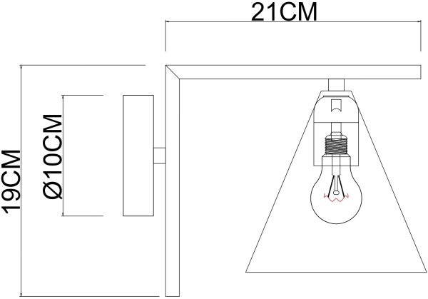 картинка Бра Jacob A7029AP-1BK от магазина BTSvet