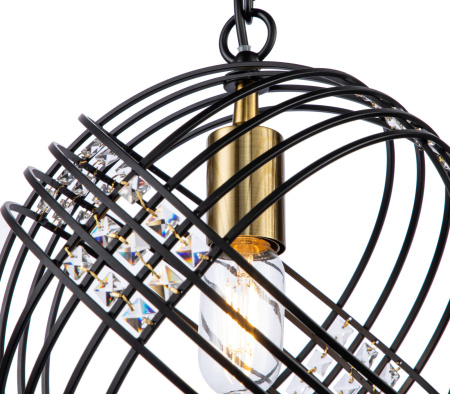 картинка Подвесной светильник Fresco V000103 (10001/1P Black) от магазина BTSvet