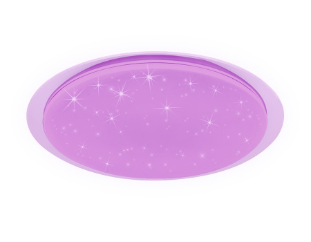 картинка Потолочный светильник светодиодный с пультом регулировкой яркости и цветовой температуры ночным режимом Orbital Dance FF470 RGB от магазина BTSvet