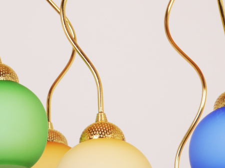 картинка Потолочная люстра на штанге 357PL6GO-MIX от магазина BTSvet