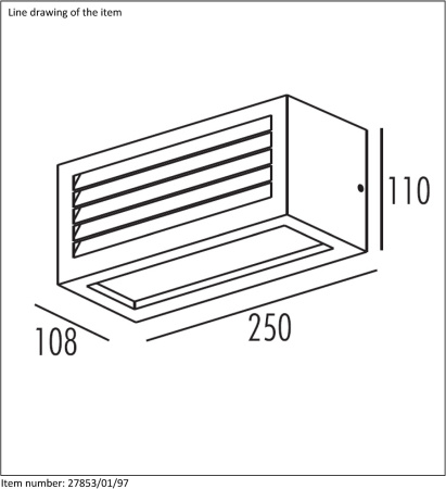 картинка Настенный светильник уличный Dimo 27853/01/97 от магазина BTSvet