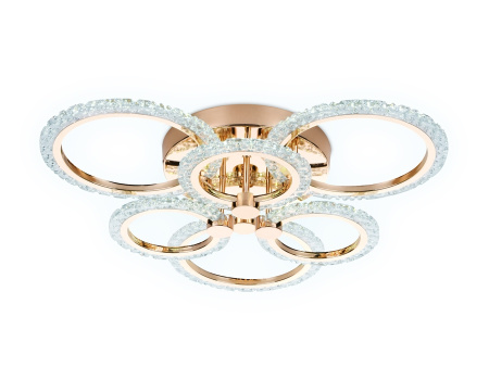 картинка Потолочная люстра светодиодная с пультом и управлением смартфоном регулировкой цветовой температуры и яркости ночным режимом Acrylica FA418 от магазина BTSvet