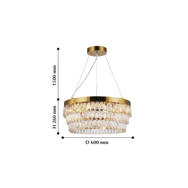 картинка Подвесная люстра Magnitudo 2206-12P от магазина BTSvet