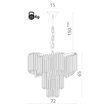 картинка Подвесная люстра Frizzante 1681/01 LM-9 от магазина BTSvet