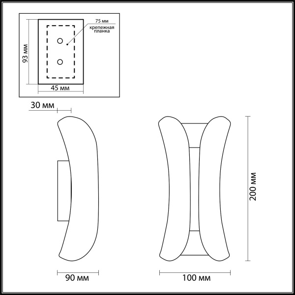 картинка Архитектурная подсветка Krista 3886/6WG от магазина BTSvet