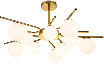 Потолочная люстра на штанге Sphere 642/10P E27*60W Brass