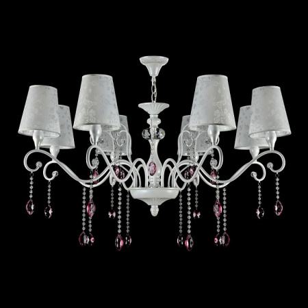 картинка Подвесная люстра с хрусталем Adelaide FR2306-PL-08-W от магазина BTSvet