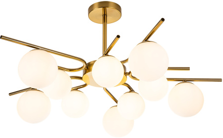 Потолочная люстра на штанге Sphere 642/10P E27*60W Brass