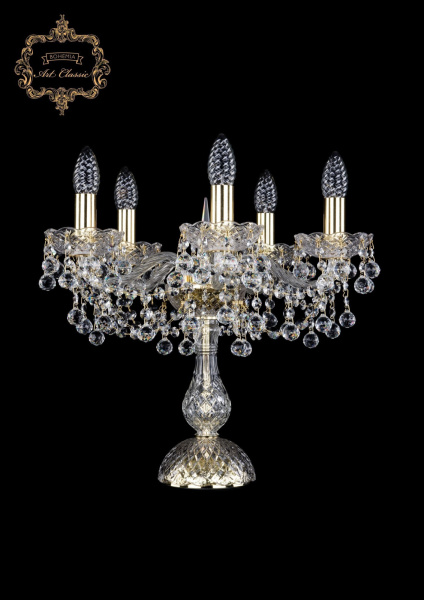 Хрустальная настольная лампа 12.26.5.141-37.Gd.B