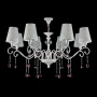 картинка Подвесная люстра с хрусталем Adelaide FR2306-PL-08-W от магазина BTSvet