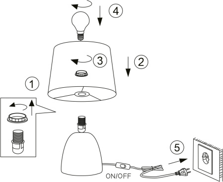 картинка Настольная лампа Rivoli Sheron 7067-501 от магазина BTSvet