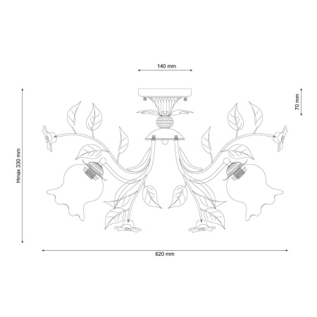 картинка Потолочная люстра Fiori di rose 114.3 от магазина BTSvet