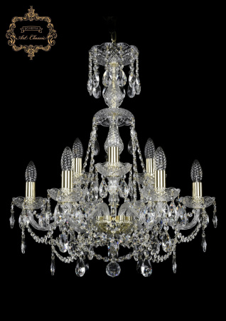 Хрустальная подвесная люстра 11.25.6+3.200.XL-66.Gd.Sp