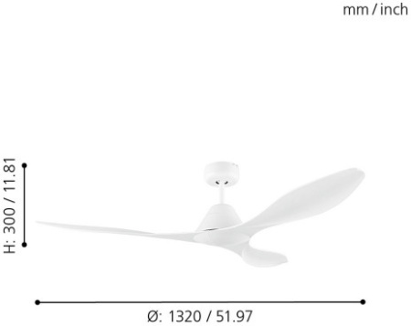 картинка Потолочная люстра с вентилятором и пультом Antibes 35014 от магазина BTSvet