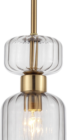 картинка Подвесной светильник Gloss 1141/1S E14*60W Antigue copper/Smoke от магазина BTSvet