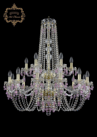 Хрустальная подвесная люстра 11.24.12+6.300.2d.h-92.Gd.V7010