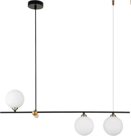 картинка Люстра подвесная Opaco V000152 (11015/3P Black) от магазина BTSvet