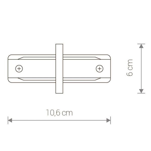 картинка Коннектор Profile Recessed Straight Connector 8968 от магазина BTSvet